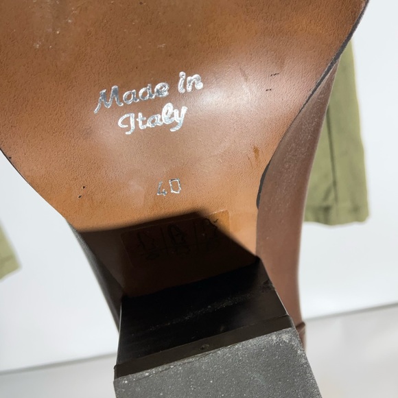 Summit by White Mountain Brown Leather Back Zipper Heeled Ankle Boots Size 40 - Picture 2 of 16